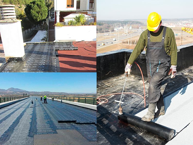 La mejor solución para impermeabilización de tu terraza o cubierta mediante impermeabilización asfáltica con láminas asfálticas de superficie autoprotegida y no protegida Cantitec