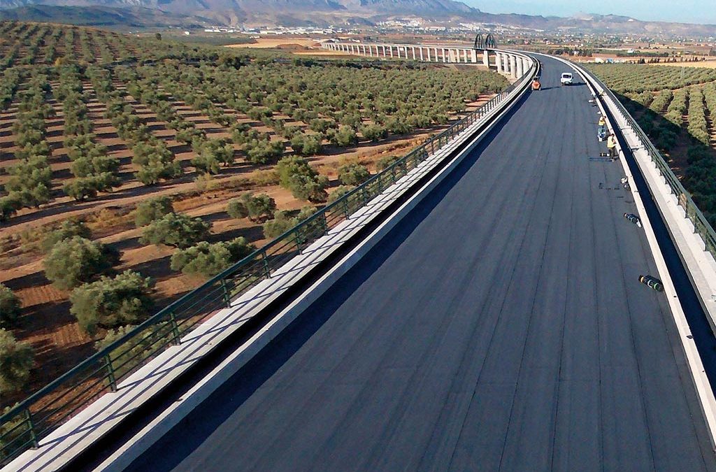 Impermeabilización de Tablero de Puente tramo Ave «Peña de los Enamorados» (Antequera)