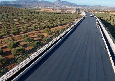 Impermeabilización de Tablero de Puente tramo Ave «Peña de los Enamorados» (Antequera)
